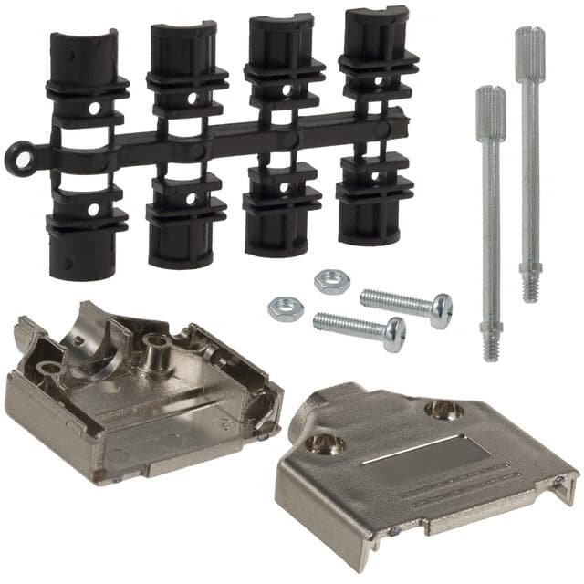 970-015-020-121 NorComp Inc.  Capots de connecteurs D-Sub en forme de D